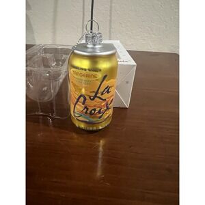New Lacroix Tangerine‎ Orange Christmas Ornament Sparkling Water Can Holiday